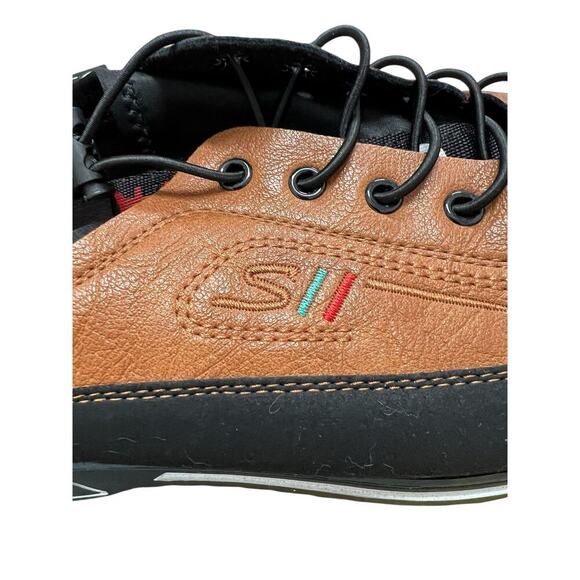 KLKYKO SII Fashion Sneaker Shoes self tying brown black vtg Japan Sz 2.5 Euro 46 main image 6